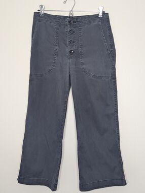 AG Adriano Goldschmied Women's Etta Workwear Pant High-Waisted Wide Leg Crop 28R